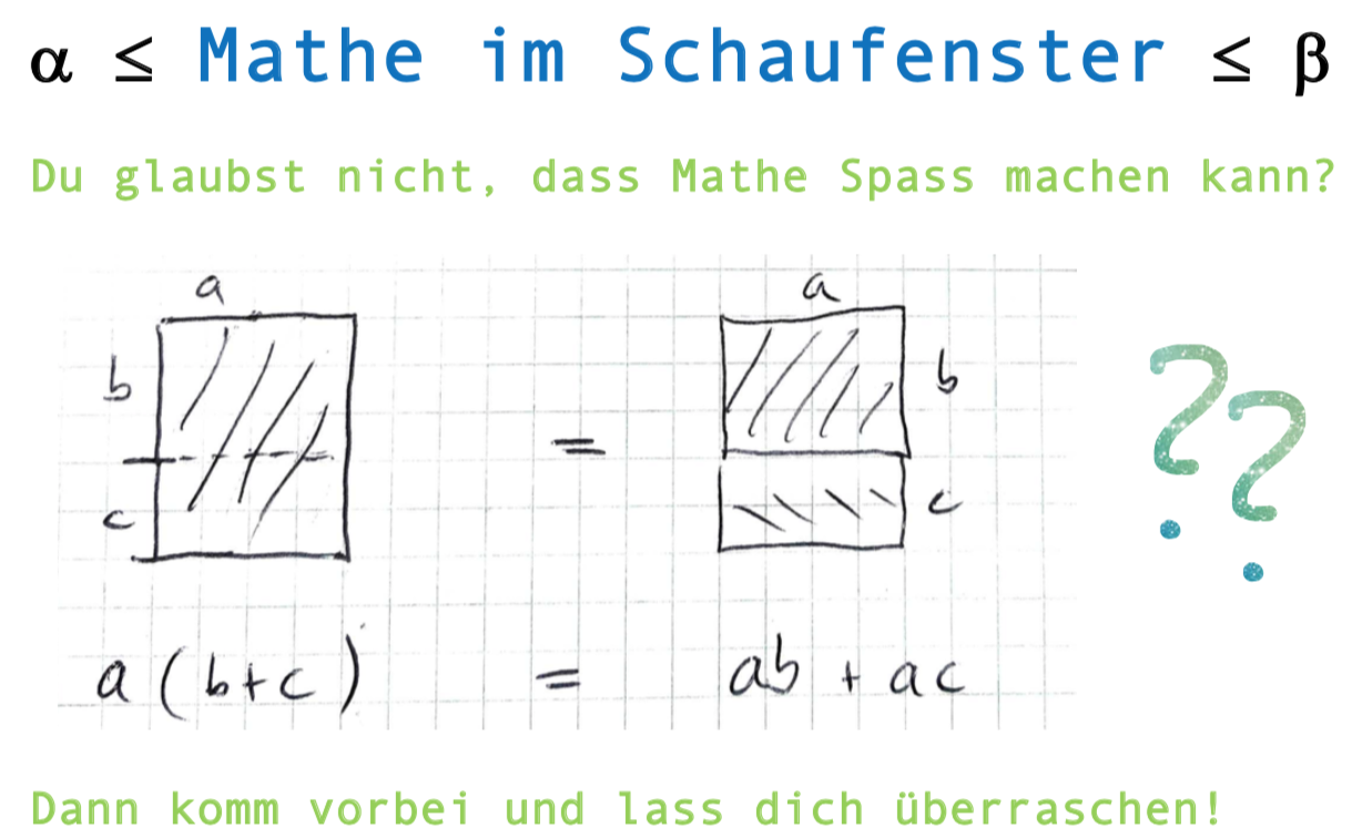 Mathe-im-Schaufenster Flyer Titelblatt